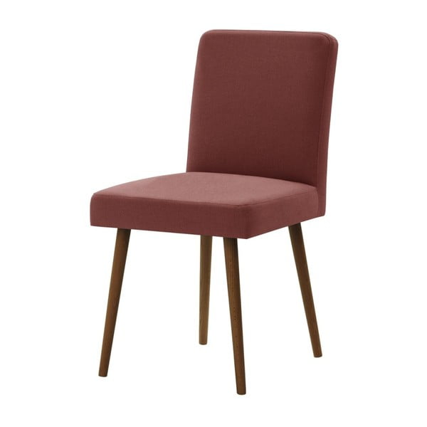 Tehlovočervená stolička s tmavohnedými nohami Ted Lapidus Maison Fragrance