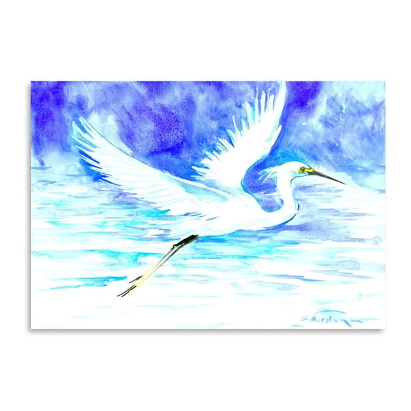 Autorský plagát Blue Heron od Surena Nersisyana, 42 x 30 cm