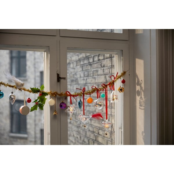 Sklenená ručne fúkaná vianočná ozdoba ø 5,5 cm Ann-Sofi Romme Annual Christmas Bell 2025 – Holmegaard-image-3