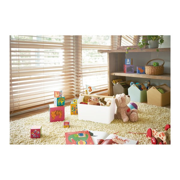 Biely/v prírodnej farbe plastový úložný box 21x37x24 cm Favori – YAMAZAKI-image-3