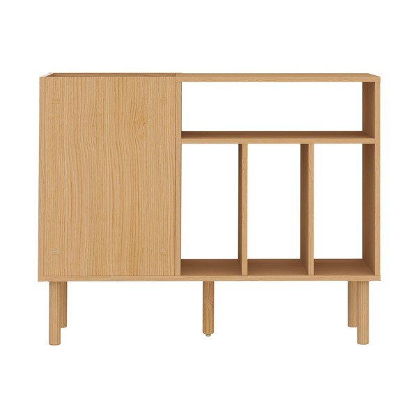 Nízka komoda na gramofónové dosky v dekore duba 100x80 cm Viny - TemaHome-image-3