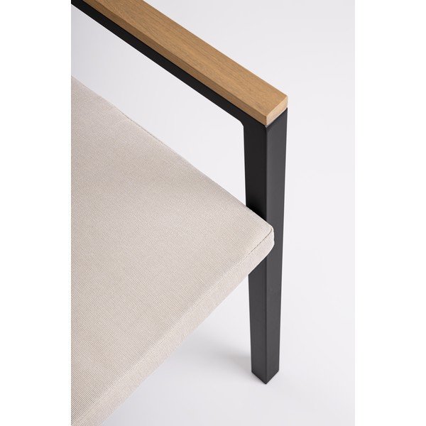 Antracitová kovová záhradná stolička Henna – Bizzotto-image-4