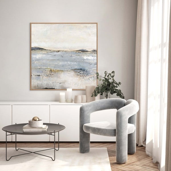 Ručne maľovaný obraz 100x100 cm Trace Of Nature – Malerifabrikken-image-1