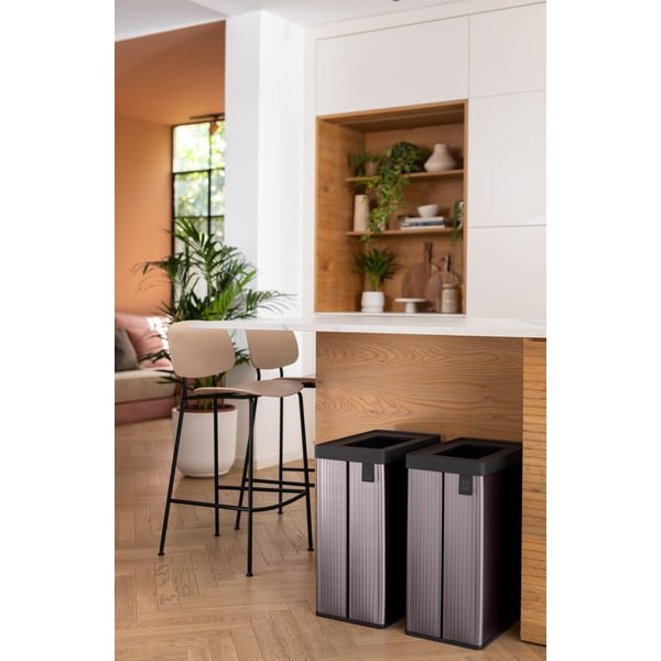 Ružový odpadkový kôš na triedený odpad z recyklovaného plastu 54 l Verto Recycle – Curver-image-3