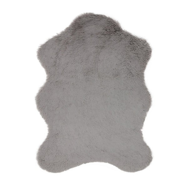 Sivý koberec z umelej kožušiny Tavsantuyu Grey, 80 × 105 cm