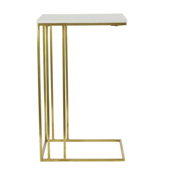 Odkladací stolík s doskou v dekore mramoru 31x41 cm Roshan – Light & Living
