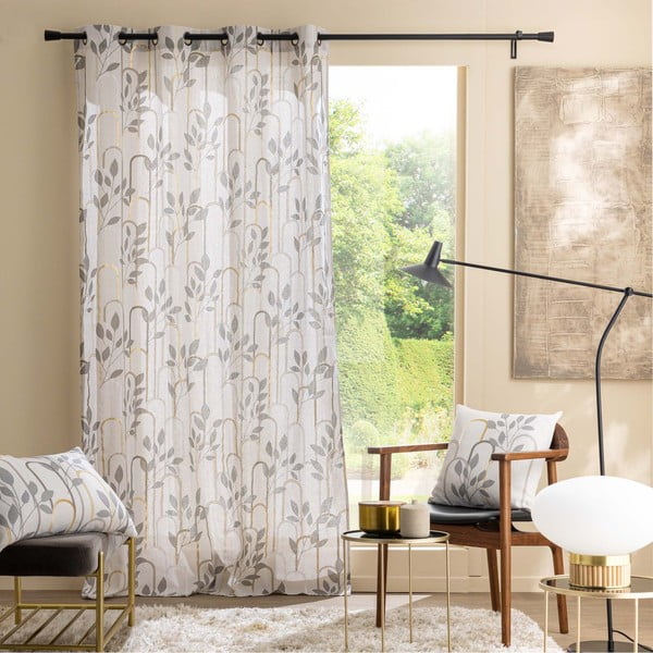 Sivý záves 140x240 cm Roseris – douceur d'intérieur-image-3