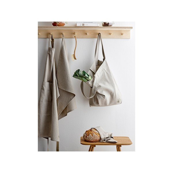 Béžová nákupná taška z organickej bavlny Södahl Chambray-image-1