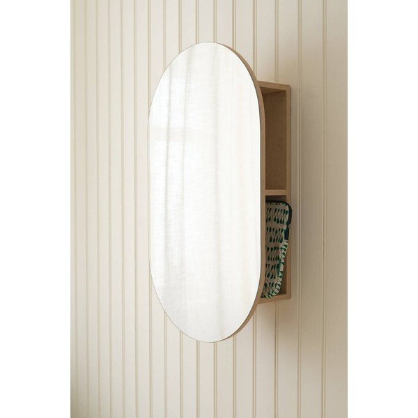 Nástenné zrkadlo s poličkou 17x85 cm Leia – Ellos Home-image-1