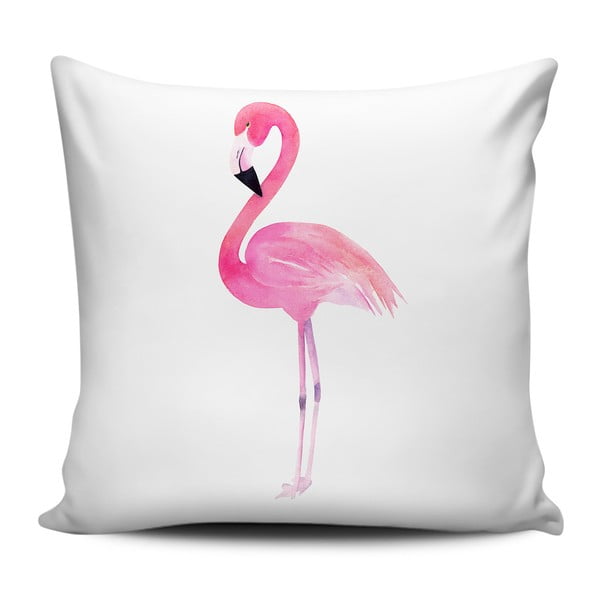 Vankúš Home de Bleu Painted Flamingo, 43 x 43 cm