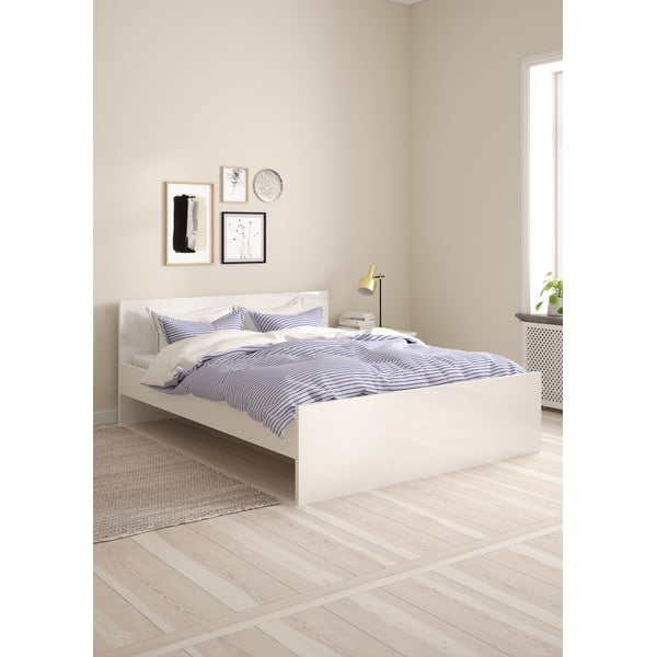 Biela dvojlôžková posteľ 160x200 cm Naia – Tvilum-image-1