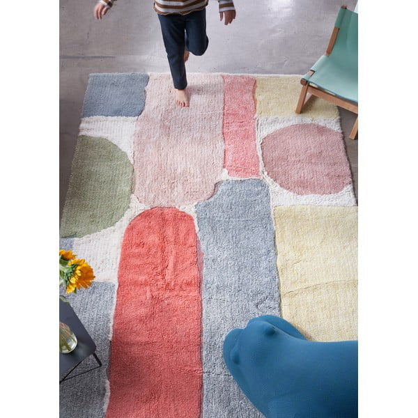 Prateľný ručne tkaný vlnený detský koberec 170x240 cm Abstract – Lorena Canals-image-3
