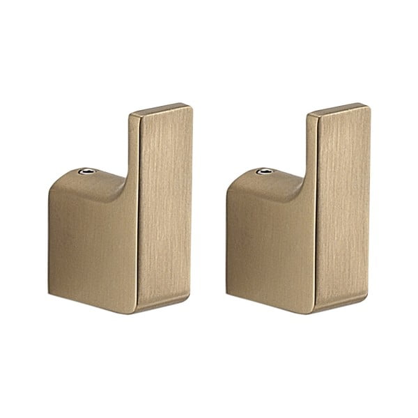 Nástenné kovové háčiky v súprave 2 ks v zlatej farbe Gedy Pirenei – Sapho