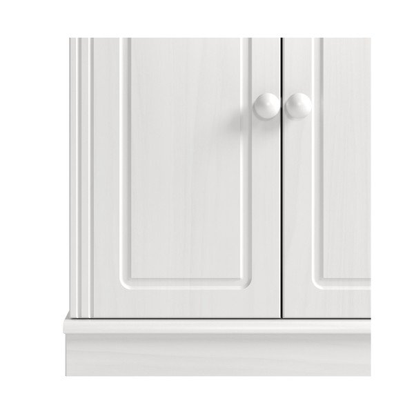 Biela vysoká kúpeľňová skrinka z borovicového dreva 60x115,5 cm Anita – Støraa-image-4