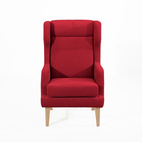 Červené kreslo Max Winzer Bennet Suede-image-1