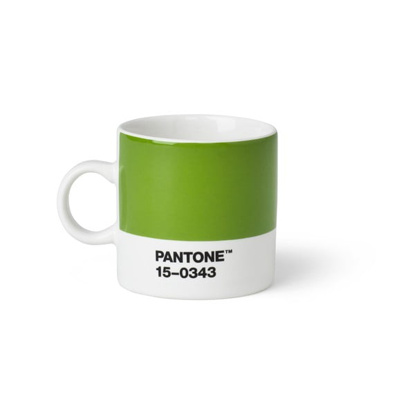 Zelený hrnček Pantone Espresso, 120 ml