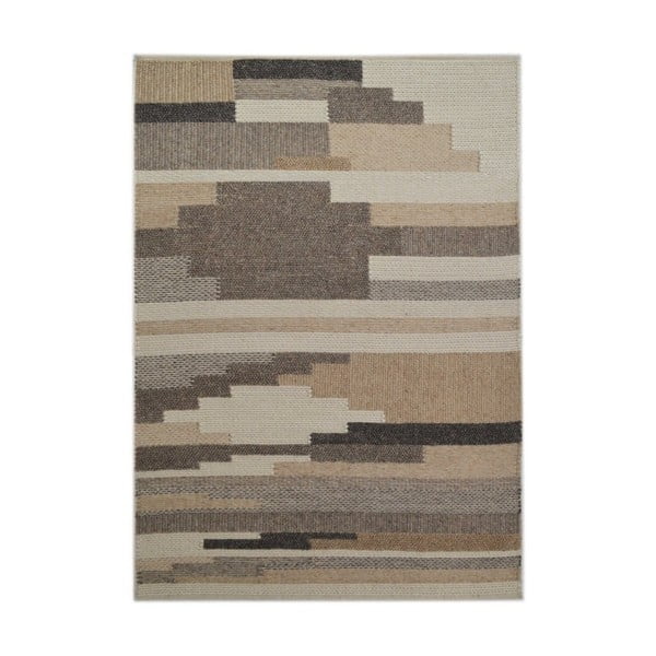 Béžový vlnený koberec The Rug Republic Houston, 230 x 160 cm
