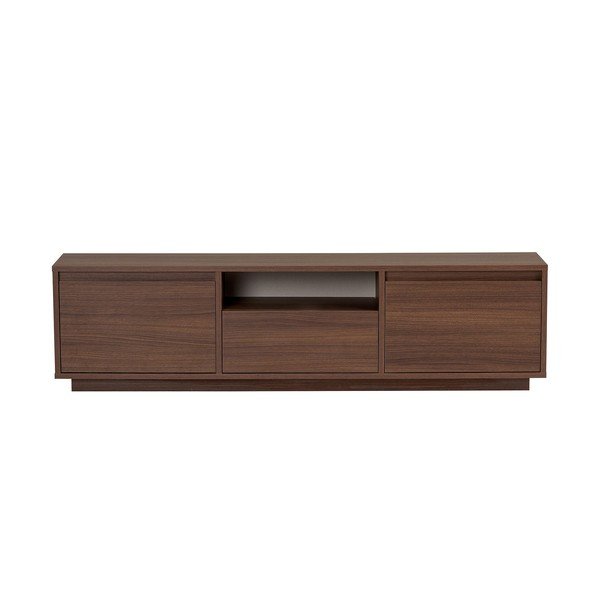 TV stolík v dekore orecha v tmavo prírodnej farbe 160x42x30 cm Sentinel – Kalune Design-image-4