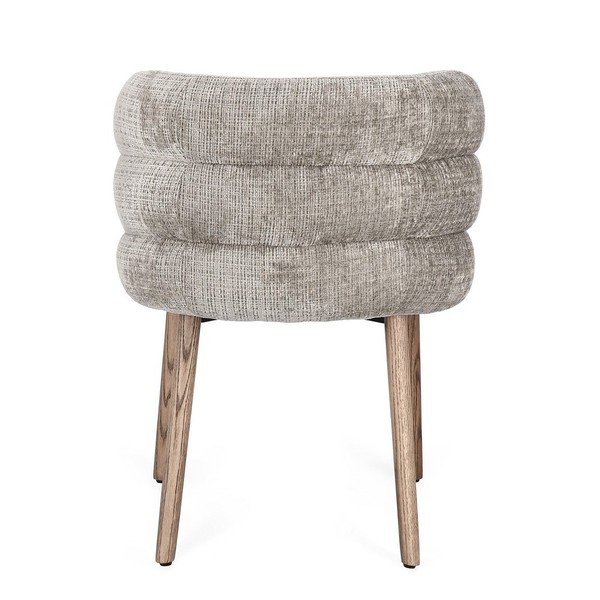 Sivá čalúnená jedálenská stolička Ilma – Bizzotto-image-4