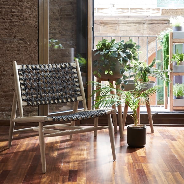 Hnedý kvetináč Kave Home Stahl, výška 86 cm-image-4