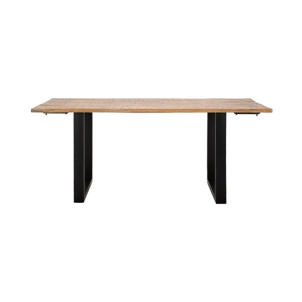 Rozkladací jedálenský stôl s prídavnou doskou s doskou z mangového dreva 90x180 cm Edge – Mauro Ferretti
