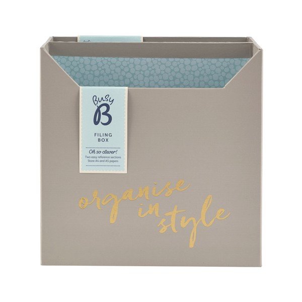 Sivý stolový organizér Busy B Filing Box-image-2