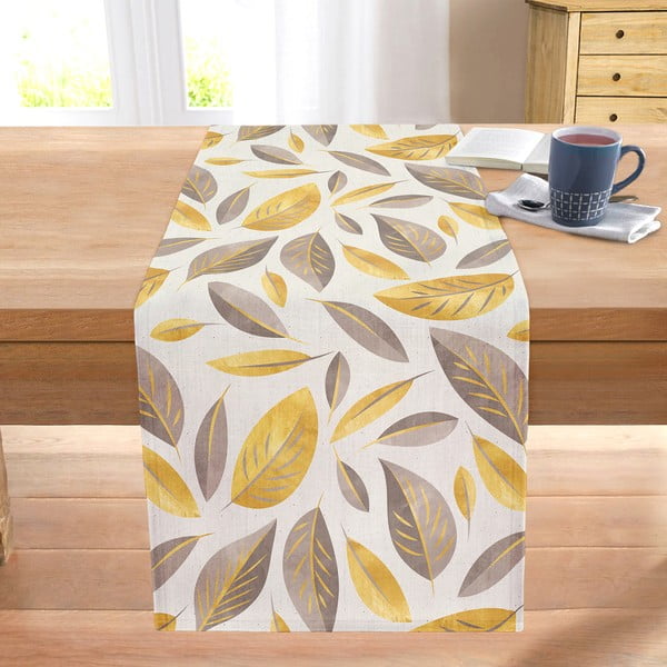 Behúň na stôl 40x130 cm Yellow And Brown Leaves – Mila Home-image-1
