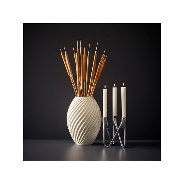 Svietnik v striebornej farbe Morsø Roots-image-2