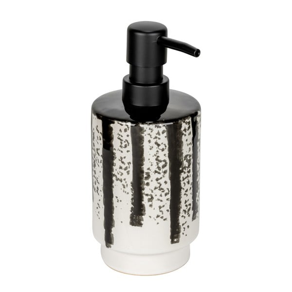 Čierno-biely keramický dávkovač mydla 340 ml Subiza – Wenko