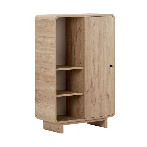 Skrinka v dekore duba v svetlo prírodnej farbe 70x110x34 cm Torina – Nordure