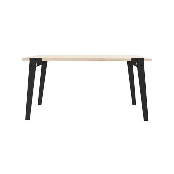 Čierny jedálenský/pracovný stôl rform Switch, doska 150 x 75 cm