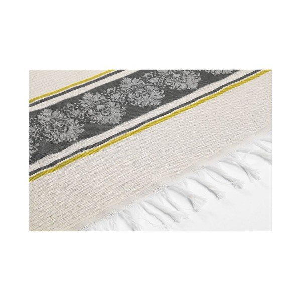 Sivo-béžová hammam osuška Deco Bianca Loincloth Stripe Nurbanu, 80 x 170 cm-image-2