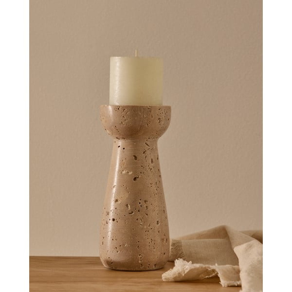 Kamenný svietnik na čajovú sviečku Magan – Kave Home-image-2