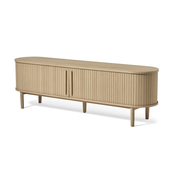 TV stolík v dekore duba v prírodnej farbe 180x56x40 cm Meta – Unique Furniture