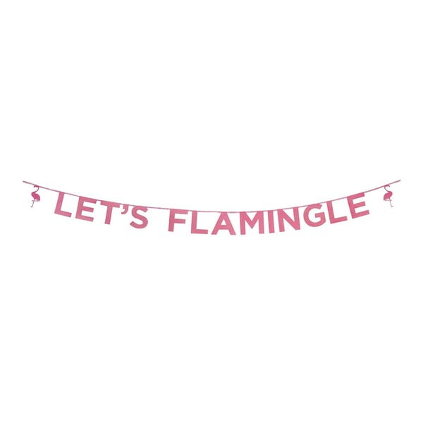 Girlanda s nápisom Talking Tables Flamingo