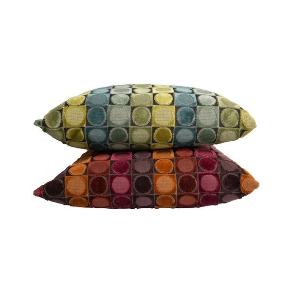 Zeleno-modrý vankúš Dutchbone Ottava, 45 × 45 cm-image-3