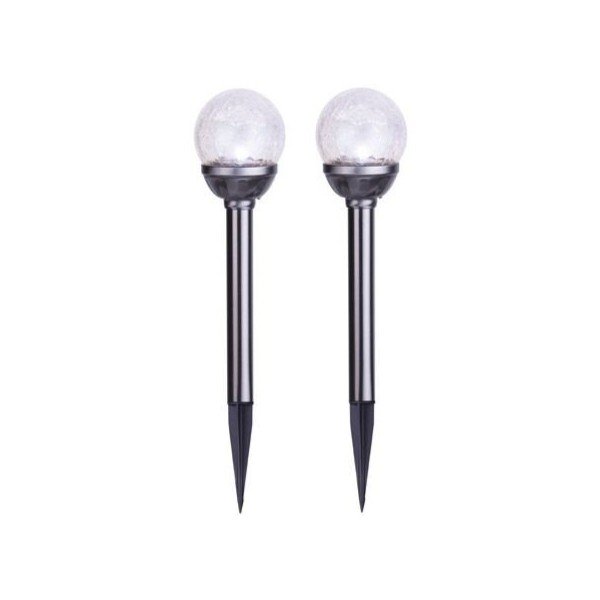 LED zapichovacie vonkajšie svietidlá v súprave 2 ks so solárnym panelom ø 8 cm Balls – Star Trading