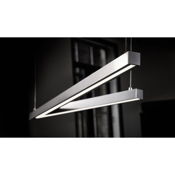 Sivé LED závesné svietidlo s hlasovým ovládaním/s ovládaním pomocou mobilnej aplikácie s kovovým tienidlom Cicanto – CINQUE-image-2