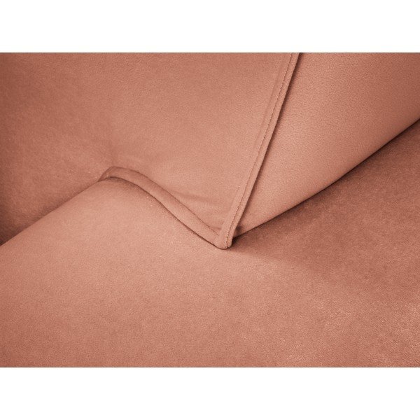 Ružová zamatová pohovka Cosmopolitan Design Siena-image-1
