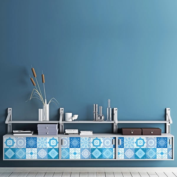 Sada 30 samolepiek na nábytok Ambiance Tiles Stickers For Furniture Suzia, 15 × 15 cm