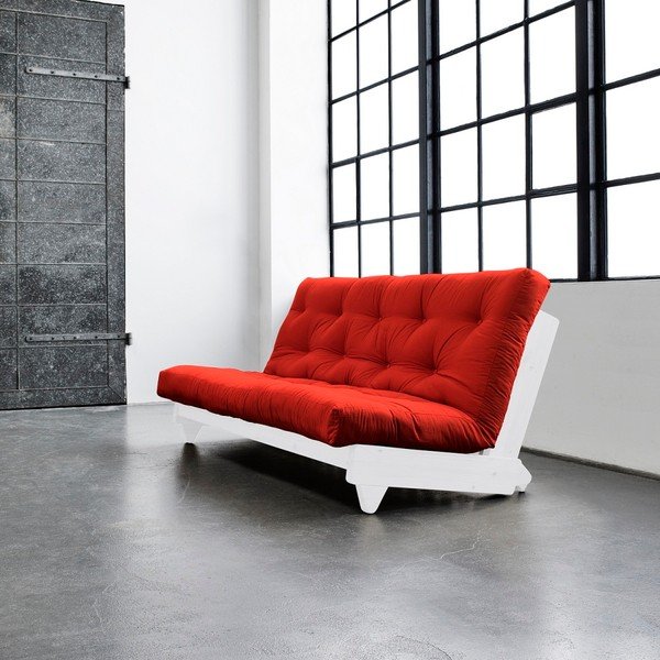 Rozkladacia pohovka Karup Fresh White/Red-image-1
