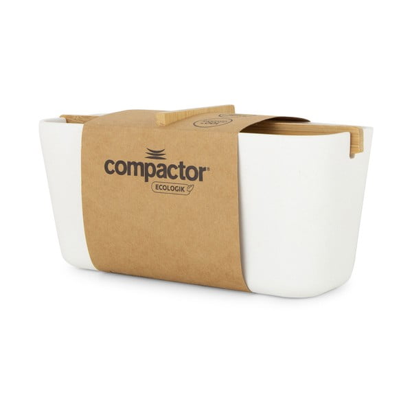 Biely kúpeľňový organizér Compactor Ecologic, 21 x 8 cm-image-2