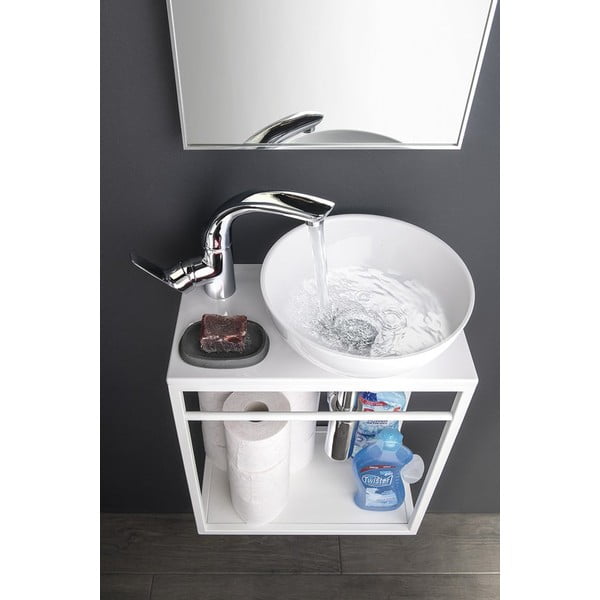 Biele keramické okrúhle umývadlo ø 28 cm Aster – Sapho-image-1