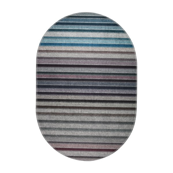 Modro-sivý umývateľný koberec 80x120 cm – Vitaus