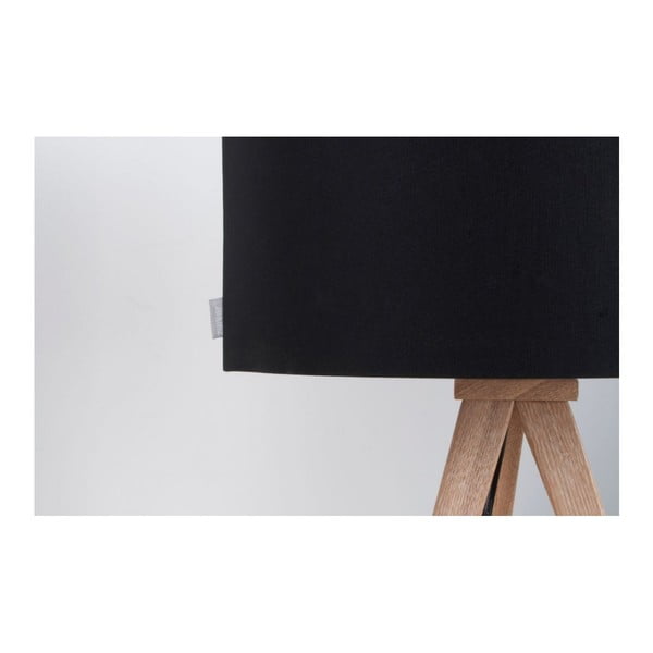 Čierna stolová lampa Zuiver Tripod Wood-image-3