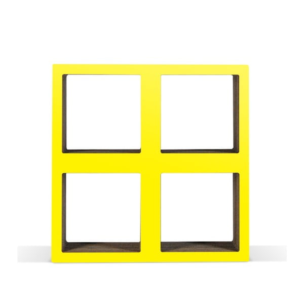 Malá kartónová knižnica Bit Square Yellow