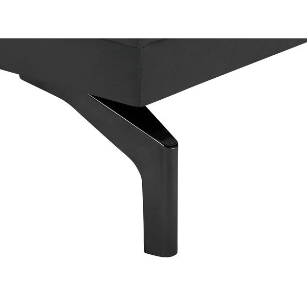 Tmavosivé kreslo s podnožou v čiernej farbe Windsor & Co Sofas Jupiter-image-4