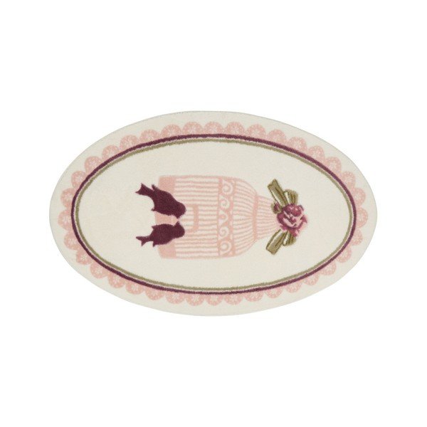 Kúpeľňová predložka Confetti Bathmats Birdcage Pink, 66 x 53 cm-image-1