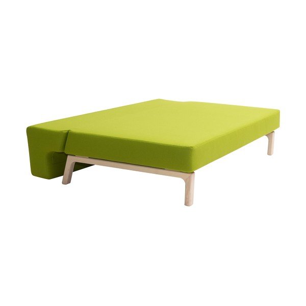 Limetkovozelená rozkladacia pohovka Softline Lazy-image-4