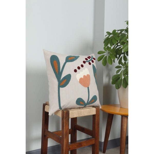 Ľanový dekoračný vankúš 43x43 cm Fresya – Mioli Decor-image-2